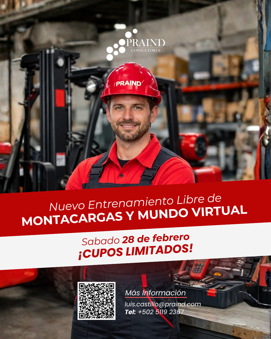 Entrenamiento Libre de Montacargas y Mundo Virtual