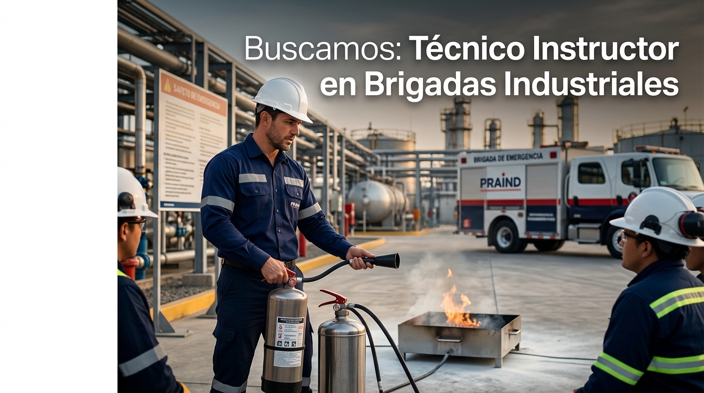 Buscamos: Técnico Instructor en Brigadas Industriales